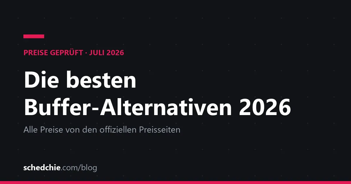 Die besten Buffer-Alternativen 2026 – Preise im Juli 2026 geprüft