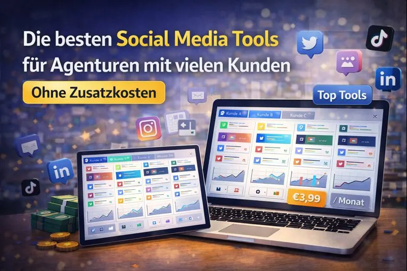 Die besten Social Media Tools für Agenturen mit vielen Kunden (ohne Zusatzkosten)