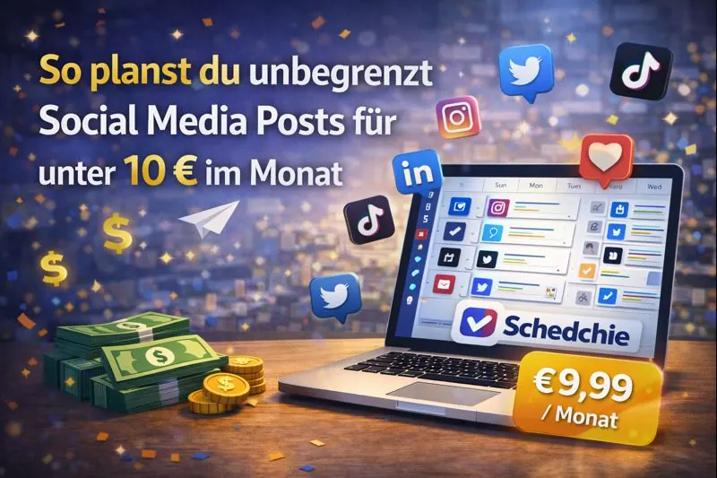 So planst du unbegrenzt Social Media Posts für unter 10 € im Monat