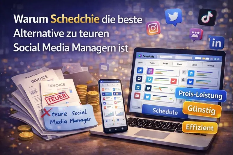 Warum Schedchie die beste Alternative zu teuren Social Media Managern ist