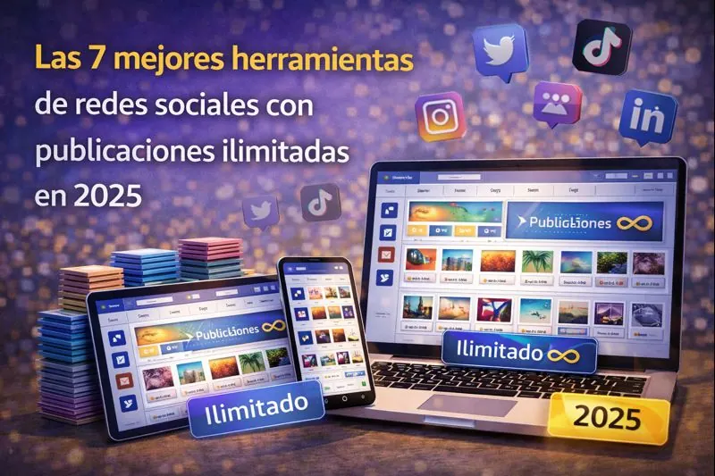 Las 7 mejores herramientas de redes sociales con publicaciones ilimitadas en 2026
