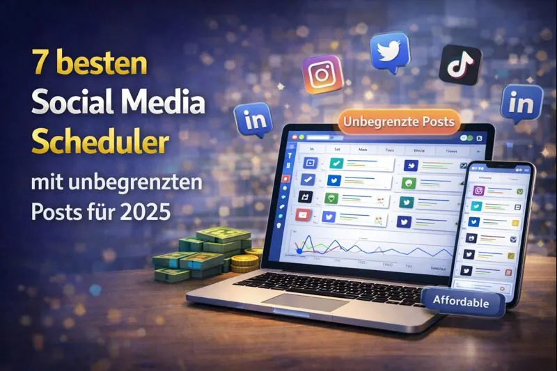 7 besten Social Media Scheduler mit unbegrenzten Posts für 2026